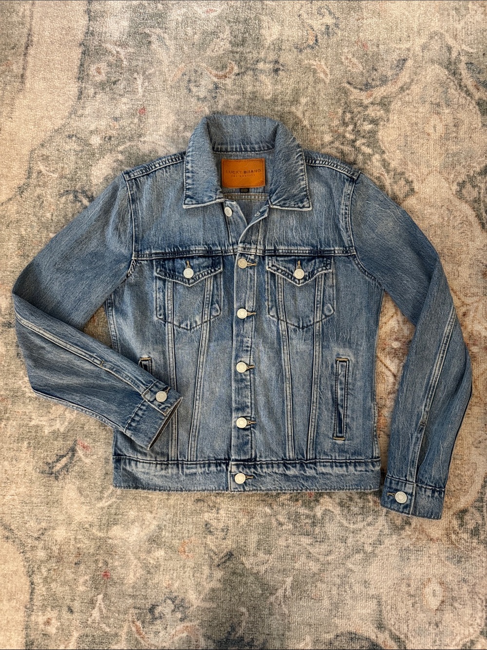 LUCKY BRAND Light Blue Denim Trucker Jacket - S